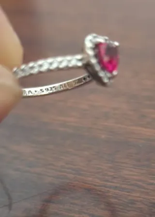 Anillos Pandora Plata Flor y Corazón