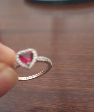 Anillos Pandora Plata Flor y Corazón