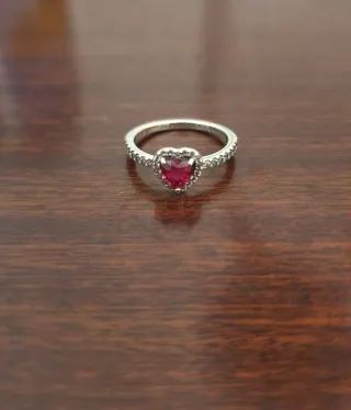 Anillos Pandora Plata Flor y Corazón