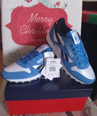 zapatillas Reebok Classic Azul y Plata unisex