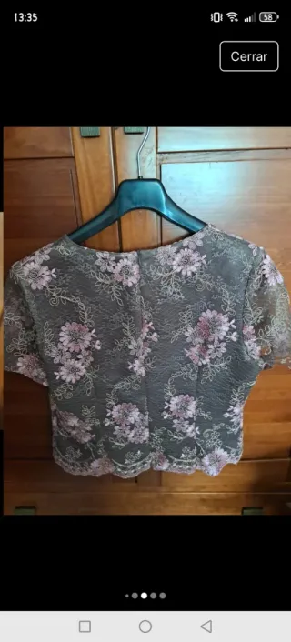 Blazer y top de fiesta