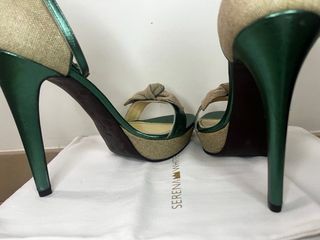 Sandalias SERENA WHITEHAVEN verde metalizado
