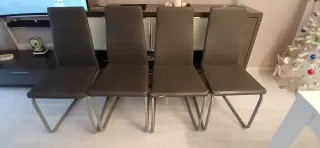 Sillas de comedor grises (Set de 4)