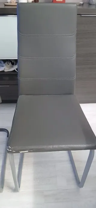 Sillas de comedor grises (Set de 4)