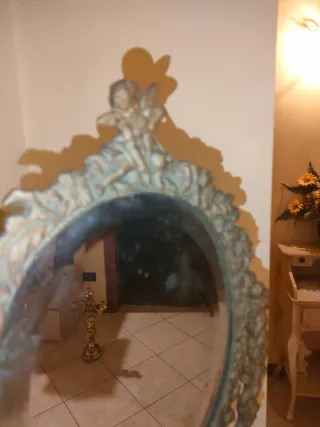 Specchio antico da tavolo