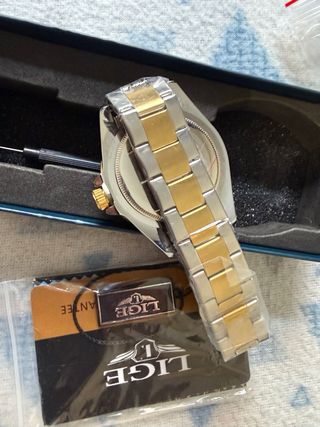 Reloj LIGE Hombre Oro y Plata