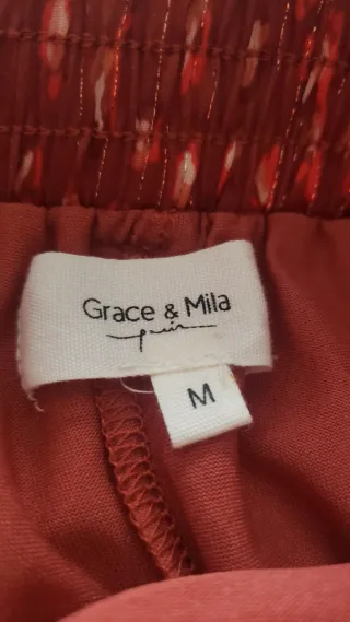 Falda Grace & Mila plisada dorada