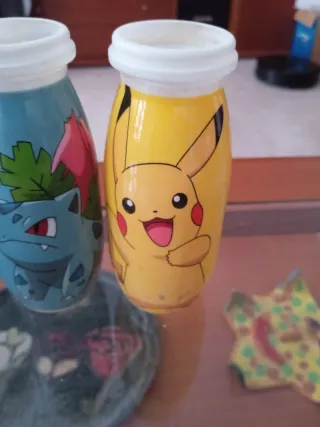 LEER Lote Botes Actimel Pokemon Kanto