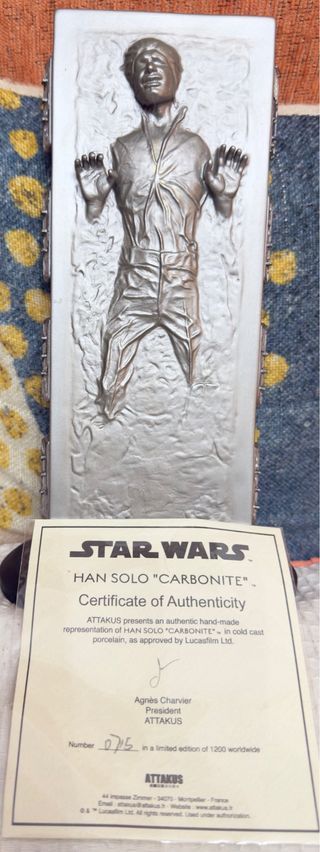 Estatua Han Solo en Carbonita Star Wars