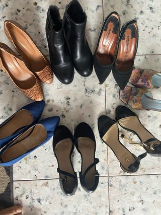 Lote 7 zapatos talla 37