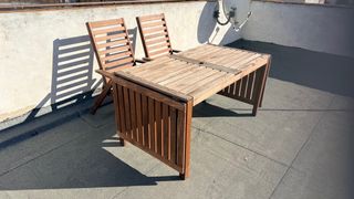 Set muebles de comedor de madera para exterior