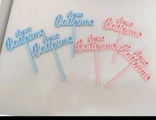 Cake Topper Battesimo