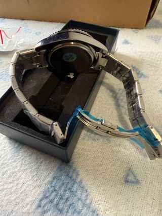 Reloj LIGE Hombre Verde y Plateado