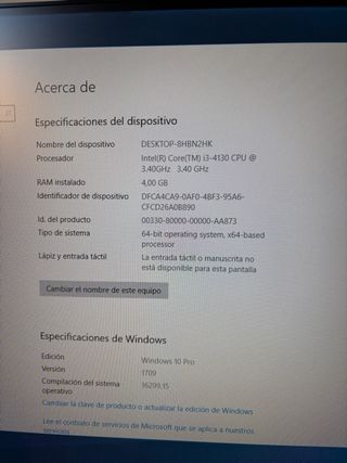 PC 1TB/NVIDIA GeForce 9500 GT/I3-4130/4 GB RAM