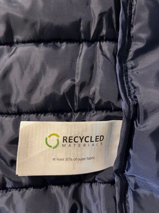 Chaleco acolchado hombre azul