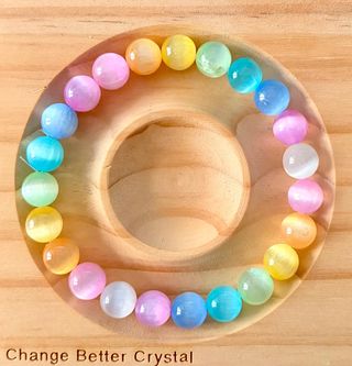 Pulsera de Selenita de Colores