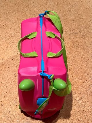 Valigia per bambini Trunki rosa e verde
