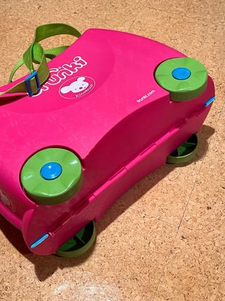 Valigia per bambini Trunki rosa e verde
