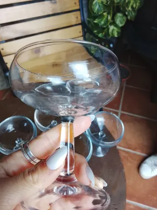 Lote 10 copas de cristal