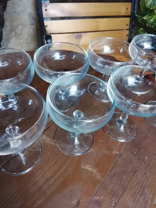 Lote 10 copas de cristal