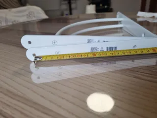 Soportes para estantes blancos (2 unidades)