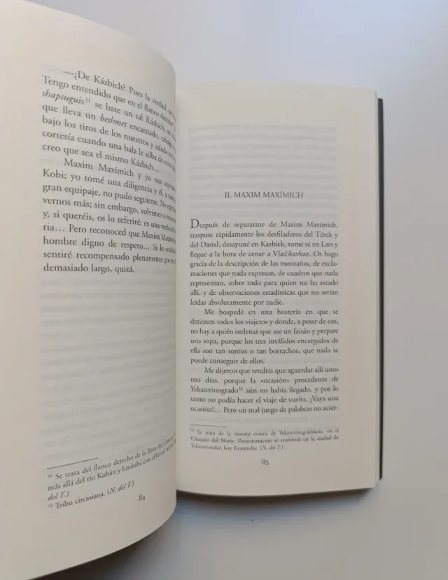 Un héroe de nuestro tiempo.