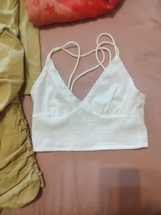 Conjunto: Vestido, Top y Bufanda