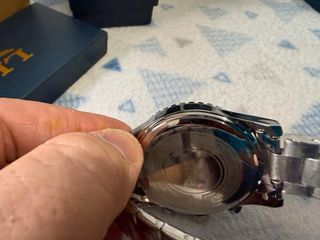 Reloj LIGE Hombre Plata y Turquesa