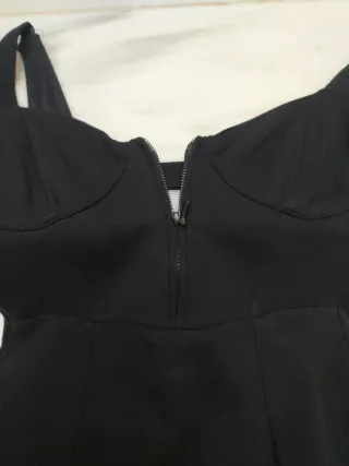 Vestido elástico negro