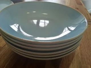 Vajilla IKEA FARGKLAR Azul/Gris Azulado