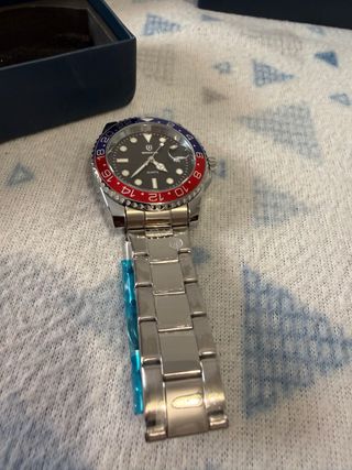 Reloj QINGXIYA Hombre Negro y Plateado