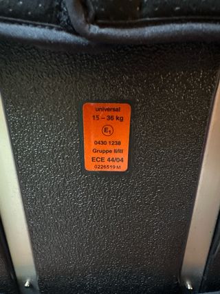 Silla de coche Recaro Milano Roja y Negra