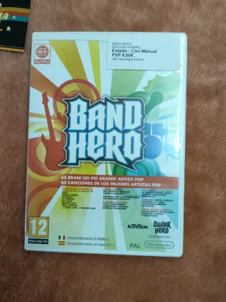 Wii Guitar Hero Aerosmith y Band Hero