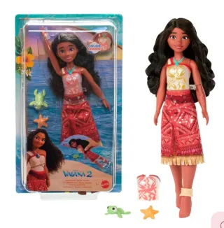 Muñeca Vaiana 2 Nadadora Color Change Mattel NUEVA
