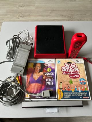 mini Wii con juegos Zumba y Big Brain Academy