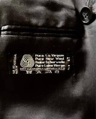 Chaqueta sastrería lana virgen azul para hombre