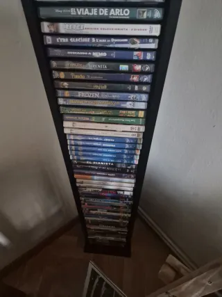 Organizador de DVDs Negro