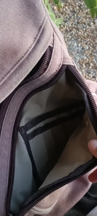 Bolso de hombro de lona