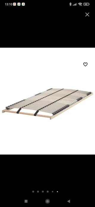 Cama individual MALM blanca y negra