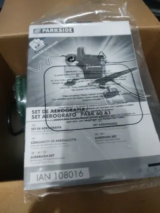 Set Aerografía Parkside PABK 60 A1 Nuevo