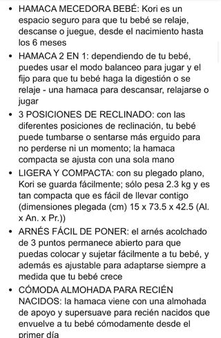 Hamaca bebé Maxi-Cosi