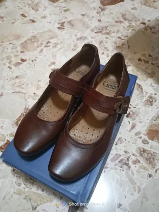 Scarpe donna Caprice Mary Jane marroni