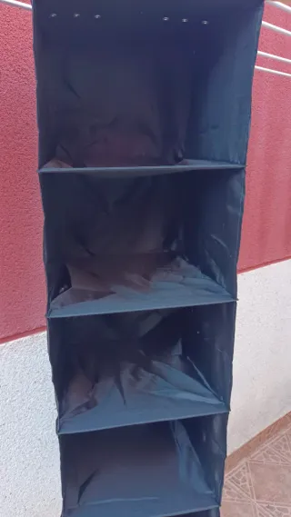 Separadores de tela rojos y negros Ikea