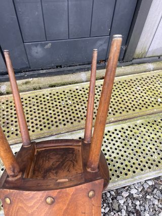 Silla vintage Baumann madera haya estilo bistrot –