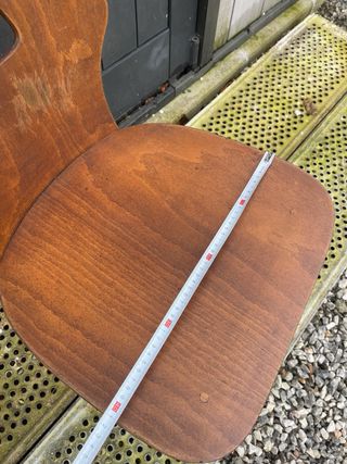 Silla vintage Baumann madera haya estilo bistrot –