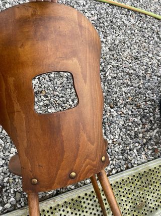 Silla vintage Baumann madera haya estilo bistrot –