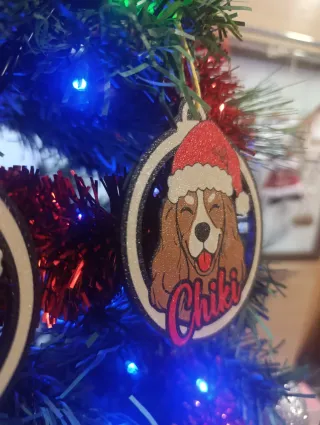 Adorno árbol Navidad mascota Personalizado