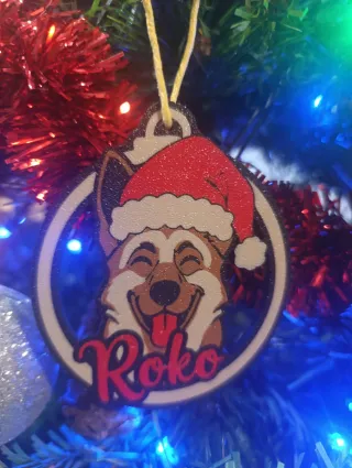 Adorno árbol Navidad mascota Personalizado