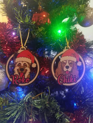 Adorno árbol Navidad mascota Personalizado