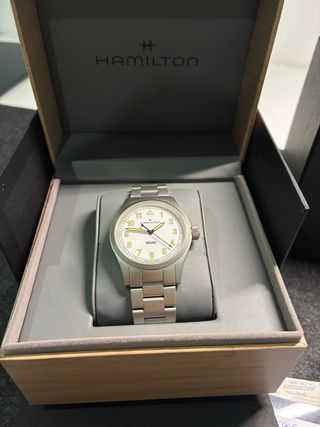 Hamilton Khaki Quartz Plata/Blanco